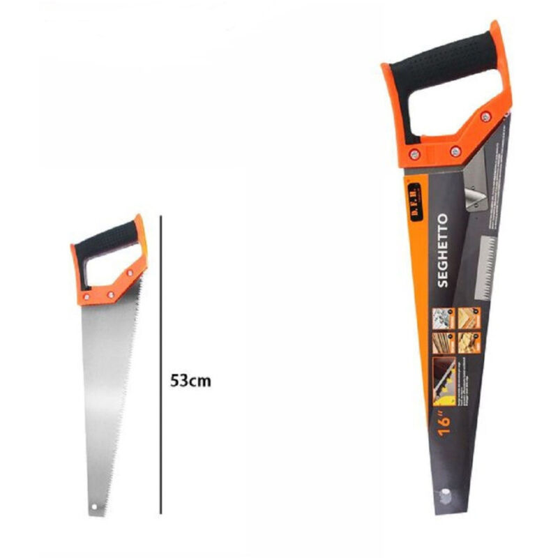 foto del prodotto trade shop traesio seghetto segaccio per legno 16 53 cm sega a mano taglio lama in acciaio 07971 