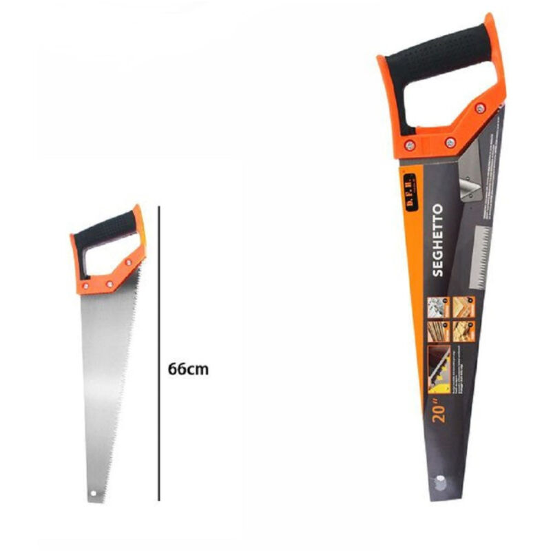 foto del prodotto trade shop traesio seghetto segaccio per legno 20 66 cm sega a mano taglio lama in acciaio 07972 