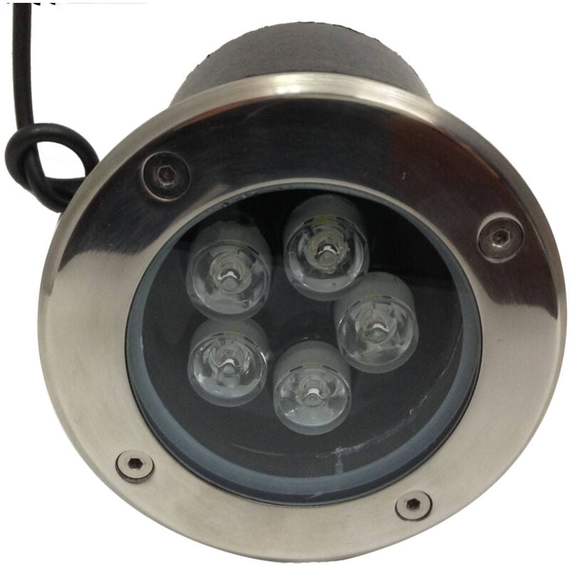 foto del prodotto trade shop traesio - segnapassi faretto led incasso segnapasso calpestabile per esterno ip68 5watt - -bianco caldo -