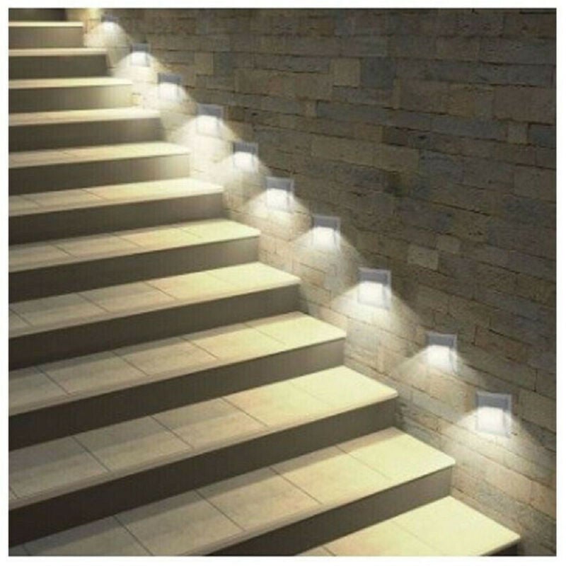 foto del prodotto trade shop traesio segnapasso a led 3 w faretto per cassetta 503 luce bianca fredda calda naturale bianco naturale 