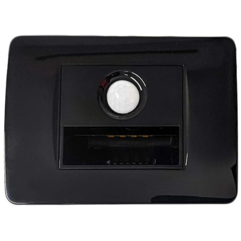 foto del prodotto trade shop traesio segnapasso a led con sensore di movimento a 220v da 1,6w per scatola 503 placca 