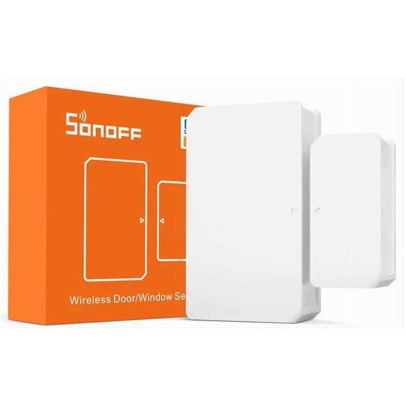 foto del prodotto trade shop traesio sensore contatto magnetico porte finestre wifi 433mhz zigbee smart sonoff snzb 04 