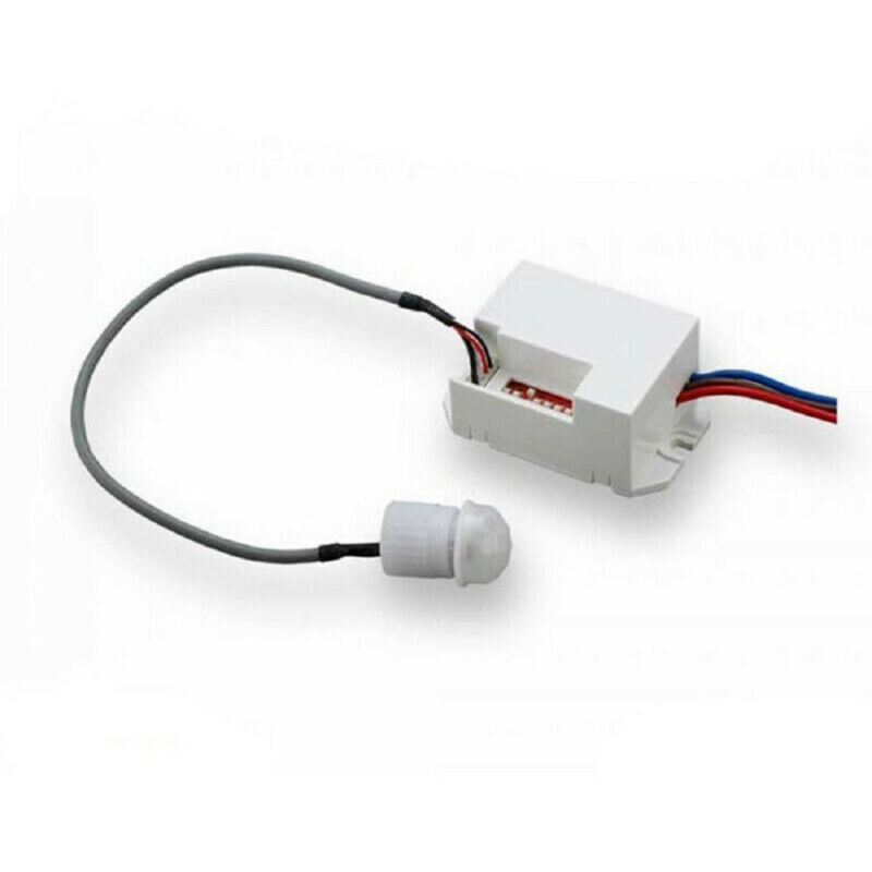 foto del prodotto trade shop traesio sensore di movimento ad incasso crepuscolare per interni 220v infrarossi ip20 