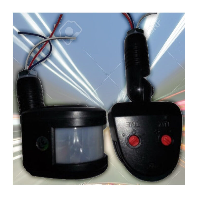 foto del prodotto trade shop traesio sensore di movimento crepuscolare ricambio infrarossi faro led sensori faretto 
