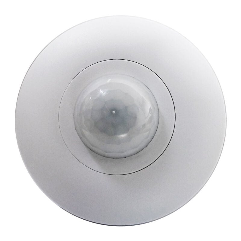 foto del prodotto trade shop traesio sensore di movimento pir da soffitto a infrarossi con 3 sensori interni 360 
