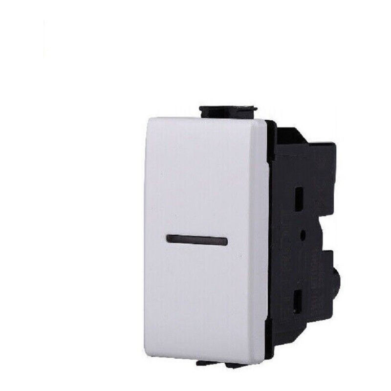 foto del prodotto trade shop traesio serie bticino frutti matix compatibile presa schuko lan pulsante deviatore usb deviatore 1p assiale