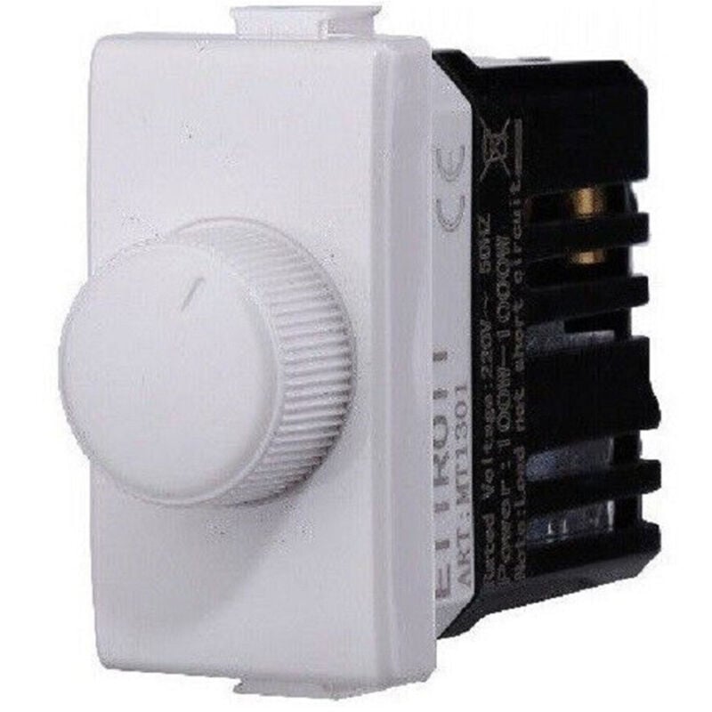 foto del prodotto trade shop traesio - serie bticino frutti matix compatibile presa schuko lan pulsante deviatore usb - dimmer