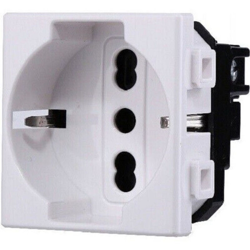 foto del prodotto trade shop traesio serie bticino frutti matix compatibile presa schuko lan pulsante deviatore usb presa shuko