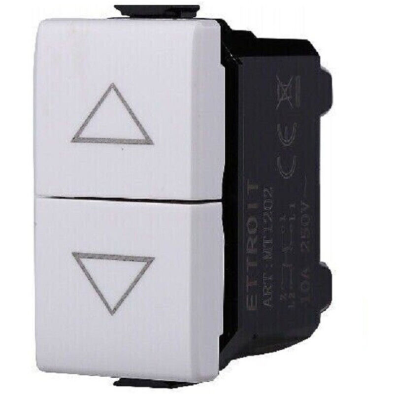 foto del prodotto trade shop traesio serie bticino frutti matix compatibile presa schuko lan pulsante deviatore usb pulsante doppio 1p 1p 16a