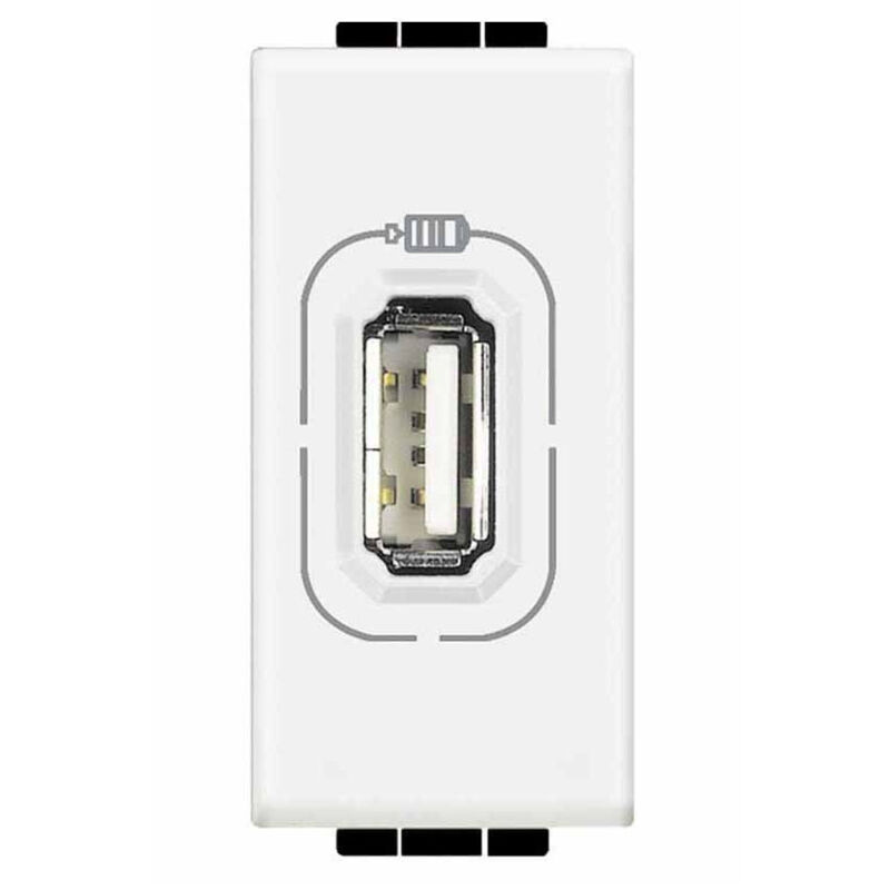 foto del prodotto trade shop traesio serie living international compatibile apparecchi di comando moduli prese interr presa 1 usb
