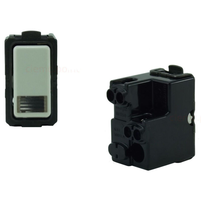 foto del prodotto trade shop traesio serie magic compatibile interruttori bipolari unipolari prese compatibili moduli deviatore unipolare luminoso