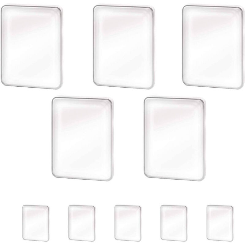 foto del prodotto trade shop traesio set 10 pad adesivi per accessori cellulare smartphone attacca tutto in silicone 