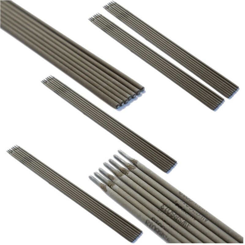 foto del prodotto trade shop traesio - set 10 pezzi elettrodi saldatura acciaio inossidabile inox 2.5x300mm saldare -