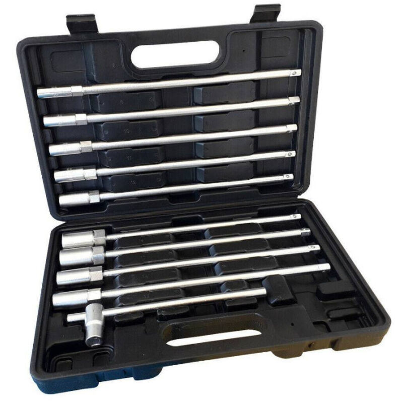 foto del prodotto trade shop traesio set 11 pz chiavi chiave a t esagonali extra lunghe 9 bussole 8 19mm zt5011 