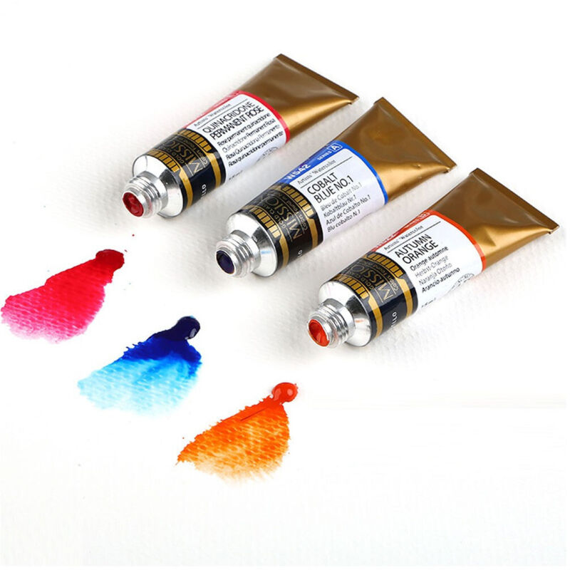 foto del prodotto trade shop traesio - set 12 colori ad olio tubetti da 1 ml pittura hobby disegno arte tempere oil -