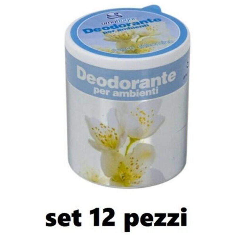 foto del prodotto trade shop traesio set 12 deodoranti barattolo profumo ambiente assorbi odori fragranza gelsomino 