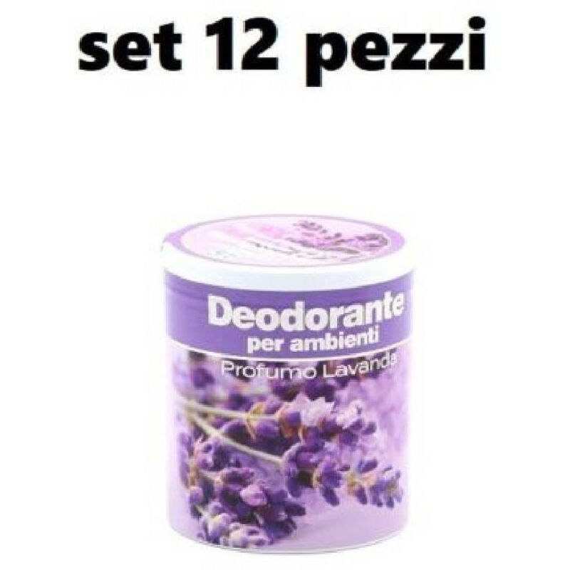 foto del prodotto trade shop traesio set 12 deodoranti barattolo profumo ambiente assorbi odori fragranza lavanda 