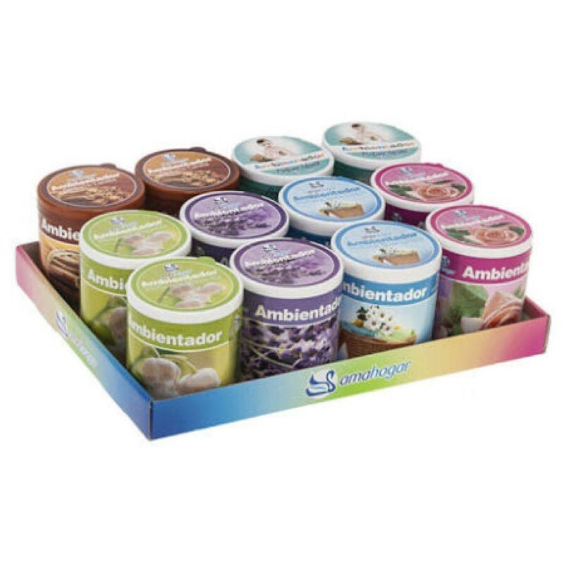 foto del prodotto trade shop traesio - set 12 deodoranti barattolo profumo ambiente assorbi odori varie fragranze -