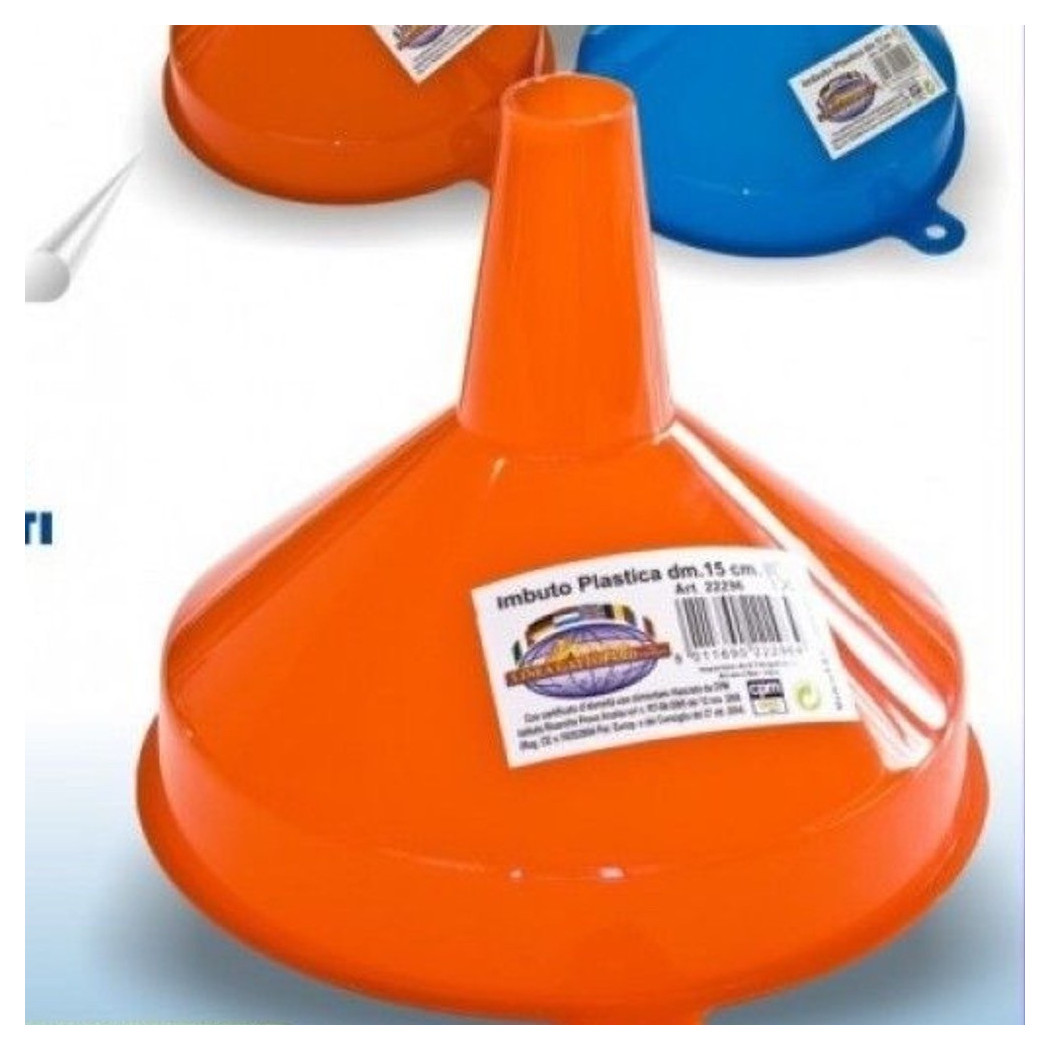 foto del prodotto trade shop traesio set 12 imbuto imbuti in plastica diametro 15cm in vari colori utensilee cucina 