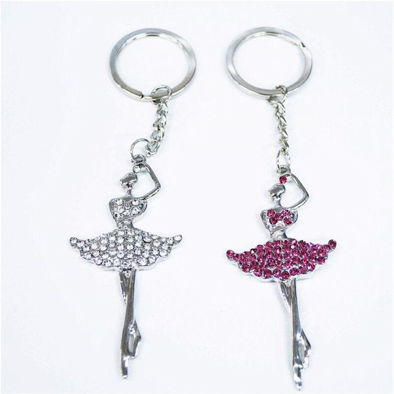 foto del prodotto trade shop traesio set 12 pezzi bomboniera bomboniere ballerina glitter cc39852 portachiavi 