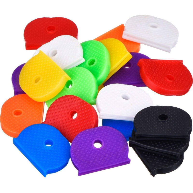 foto del prodotto trade shop traesio set 12 pezzi coprichiave segnachiave pvc copri segna chiave chiavi portachiavi 