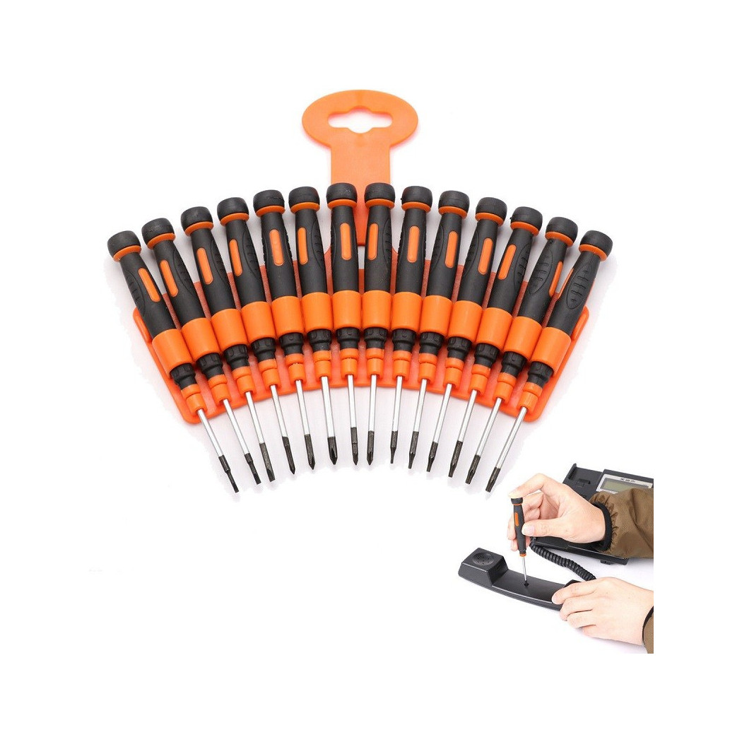 foto del prodotto trade shop traesio set 14 cacciaviti per cellulare cacciavite giravite precisione cellulari torx croce 