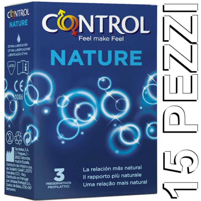 foto del prodotto trade shop traesio set 15 preservativi control nature profilattici condom adapta anatomici classici 