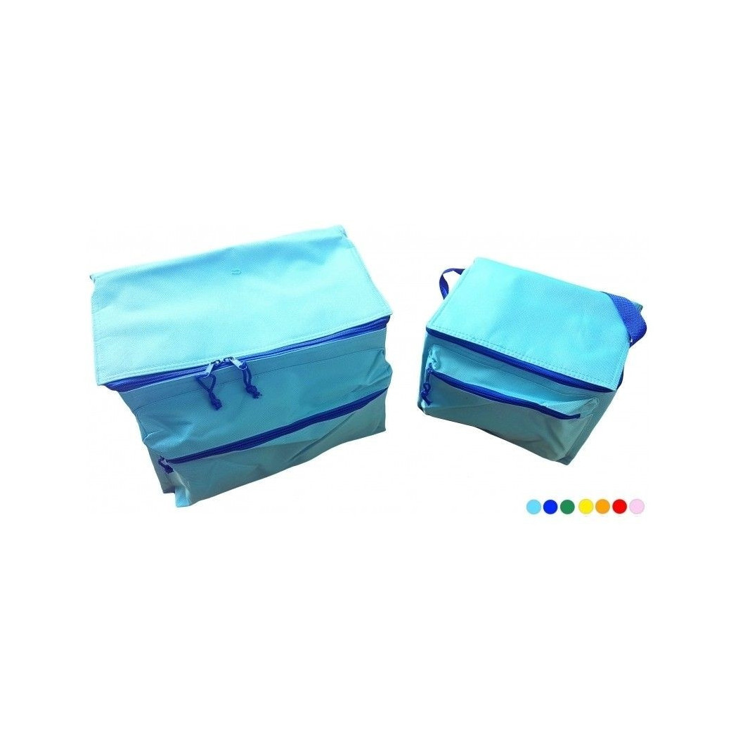 foto del prodotto trade shop traesio set 2 borse termica 24l 10l frigo pranzo spiaggia mare picnic termico pieghevole 