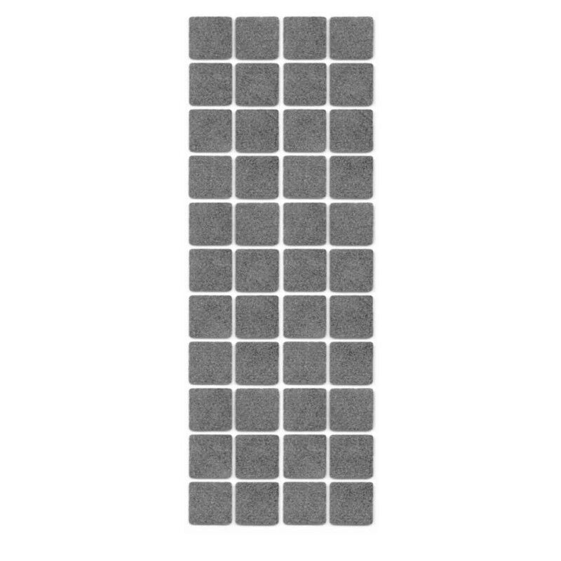 foto del prodotto trade shop traesio set 2 confezioni 36 pezzi gommini feltrini quadrati 2.5x2.5cm antigraffio sedie 