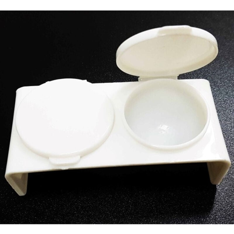 foto del prodotto trade shop traesio set 2 contenitori doppio astuccio porta lenti a contatto lens morbide rigide 