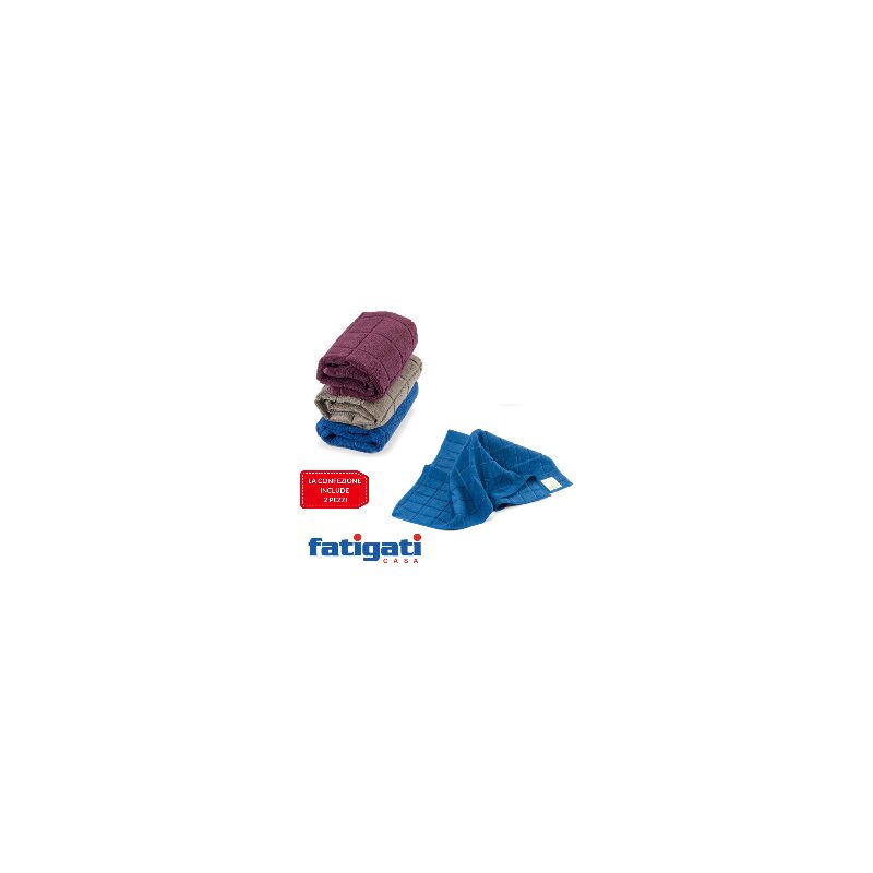foto del prodotto trade shop traesio set 2 panni in microfibra quadri fatigati multiuso strofinacci vari colori 33x33 