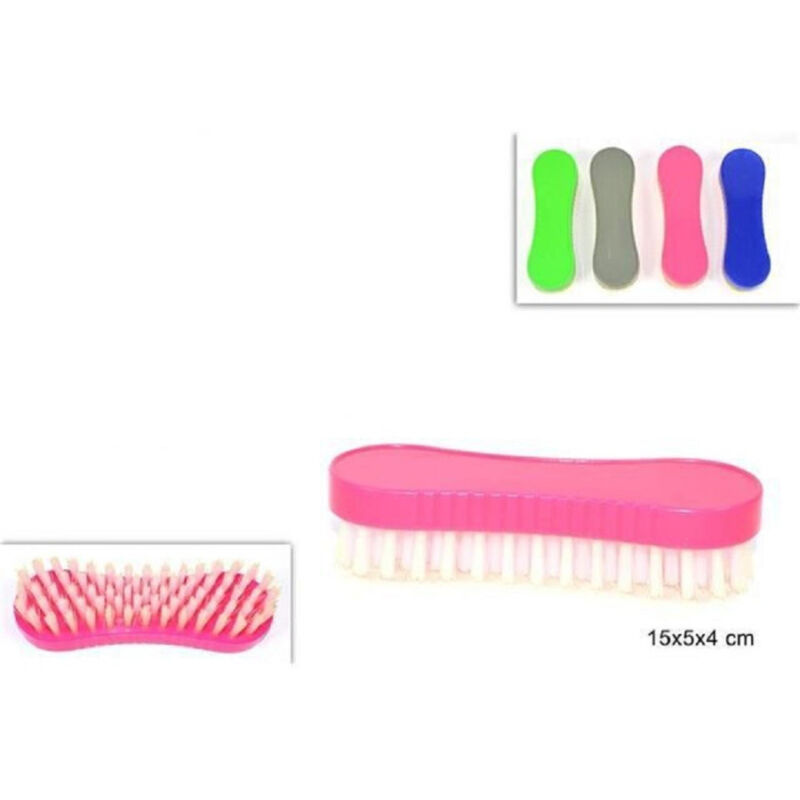 foto del prodotto trade shop traesio set 2 pezzi spazzola per bucato setole pulizia casa lavaggio vestiti in plastica 