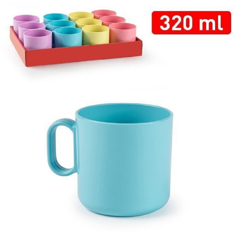foto del prodotto trade shop traesio set 2 pezzi tazza latte dino sweet tazzoni da 320ml in plastica colorata 12192j9 