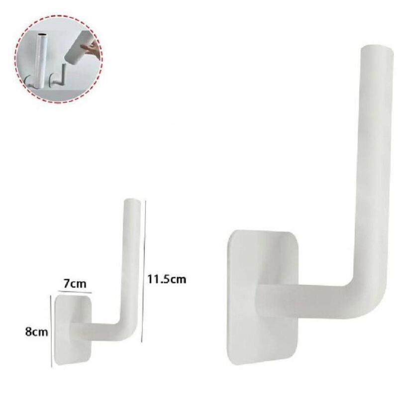 foto del prodotto trade shop traesio set 2 pz ganci portatutto da parete multiuso cucina bagno camera pensile 70210 
