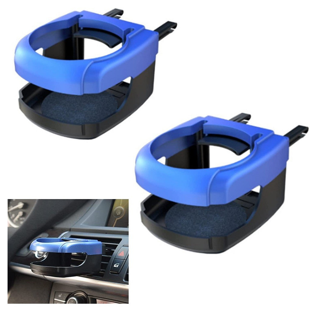foto del prodotto trade shop traesio set 2 pz portabottiglie universale bevande ganci bocchette aria per auto camion 