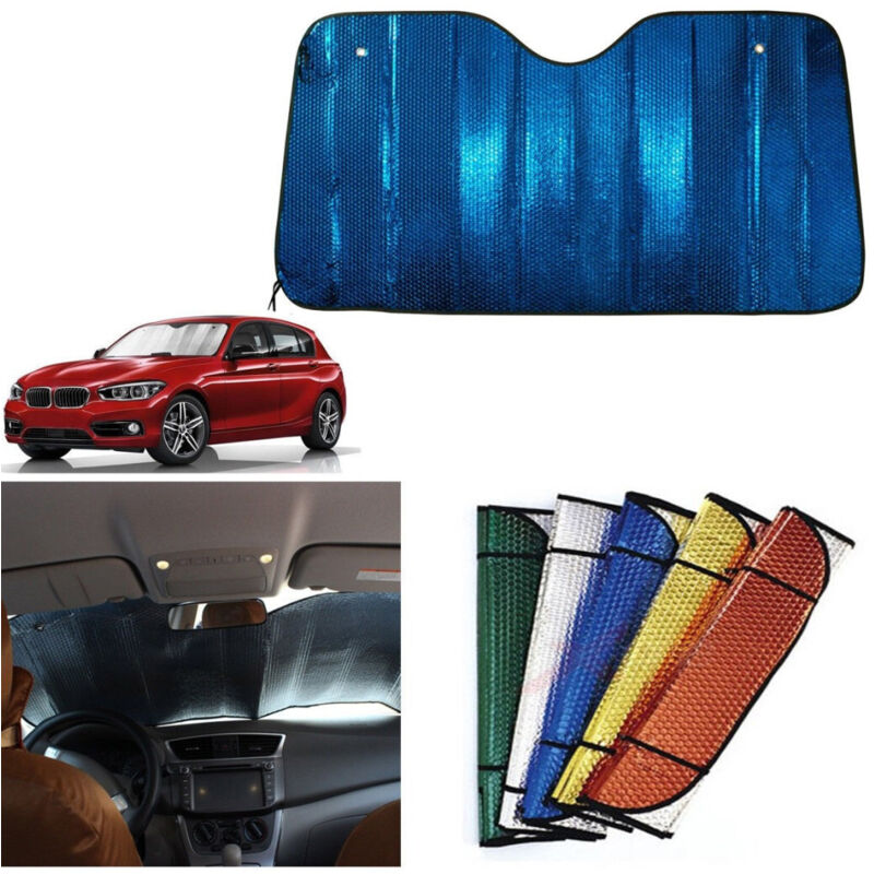 foto del prodotto trade shop traesio set 2 tendina parasole per parabrezza auto camper protezione cruscotto 150 x 80 cm 