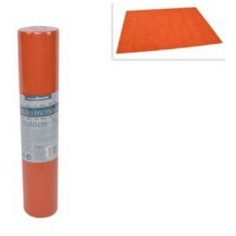 foto del prodotto trade shop traesio - set 20 pezzi tovagliette tovaglie a strappo runner tnt rullo 30x40cm arancione -
