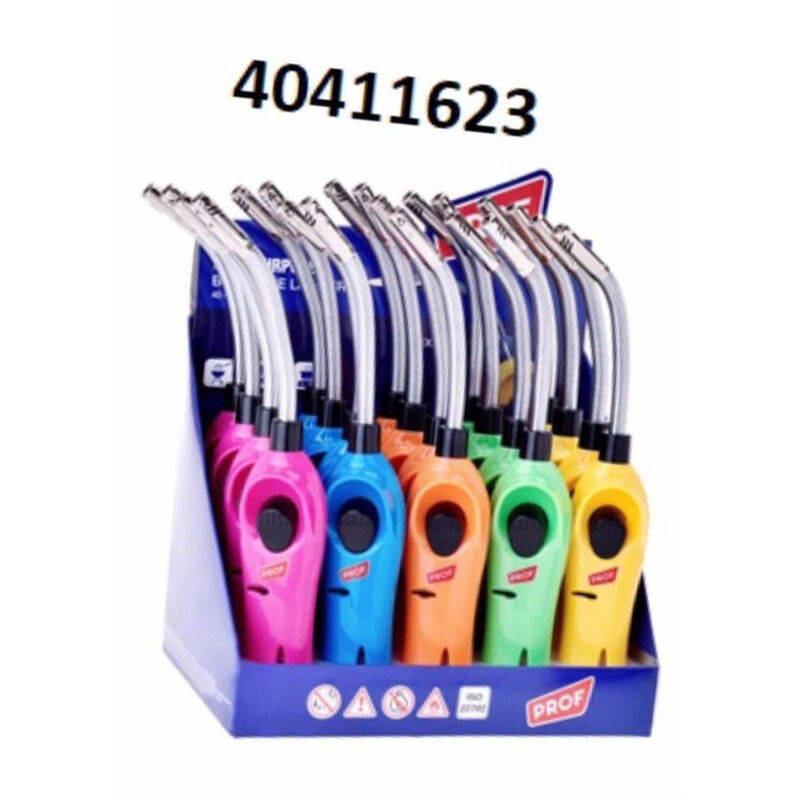 foto del prodotto trade shop traesio - set 20pz accendigas accendini accendifuoco flessibile 26cm ricaricabile 40411623 -