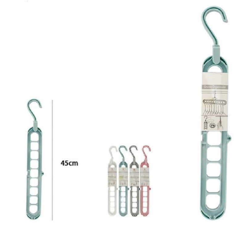 foto del prodotto trade shop traesio set 2pz porta grucce appendiabiti salvaspazio organizer armadio appendini gancio 