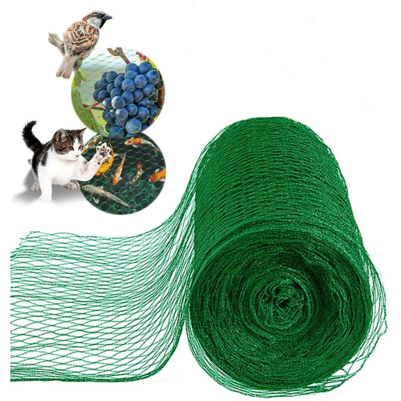 foto del prodotto trade shop traesio set 2pz rete in polietilene anti animali maglia 2x10mt verde protezione piante orto 134615 