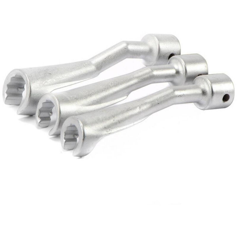 foto del prodotto trade shop traesio set 3 chiavi aperte per raccordi carburatori iniettori 1 2 14 17 19mm fs 15663 