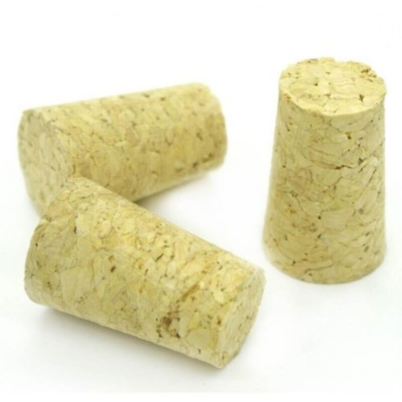foto del prodotto trade shop traesio set 3 pezzi tappi sughero a forma di cono per bottiglie di birra 