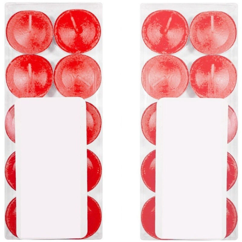 foto del prodotto trade shop traesio set 30 candele candela profumata fragranza fragola strawberry rosso profumo 