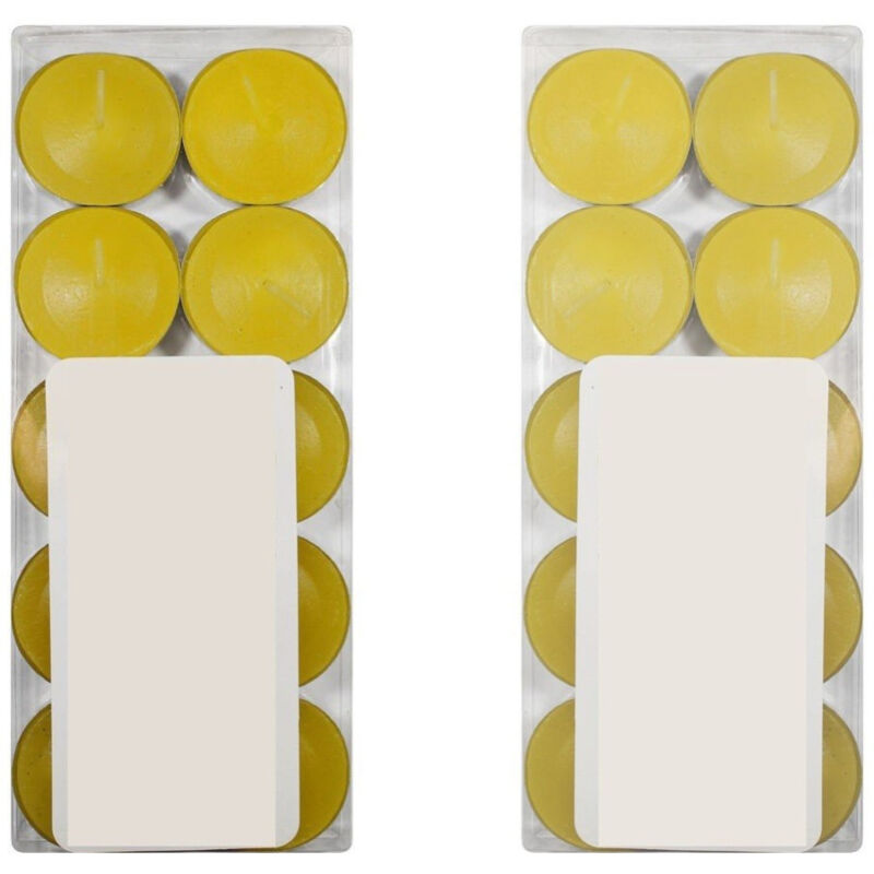 foto del prodotto trade shop traesio set 30 candele candela profumata fragranza limone lemon gialla profumo essenza 