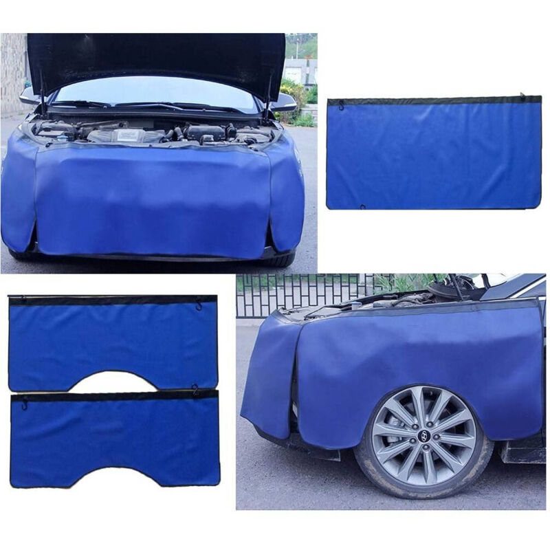 foto del prodotto trade shop traesio set 3pz copertura parafango auto telo protezione carrozzeria rivestimento protettivo 
