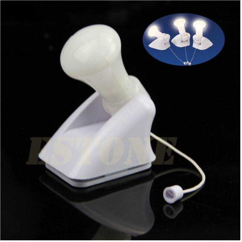 foto del prodotto trade shop traesio set 4 luci led lampadine bulb portatili senza fili handy armadio interruttore 