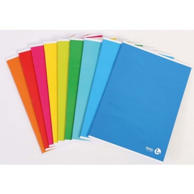 foto del prodotto trade shop traesio set 4 pezzi quaderni quaderno maxi a4 righe riga c 4 5 elementari medie 80g 80 r 