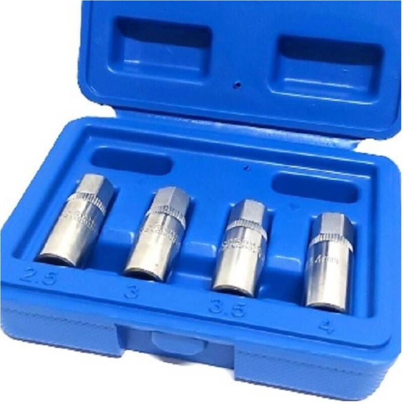 foto del prodotto trade shop traesio set 4 pz estrattori per prigionieri a rullo rimozione vite spezzate attacco 1 4 