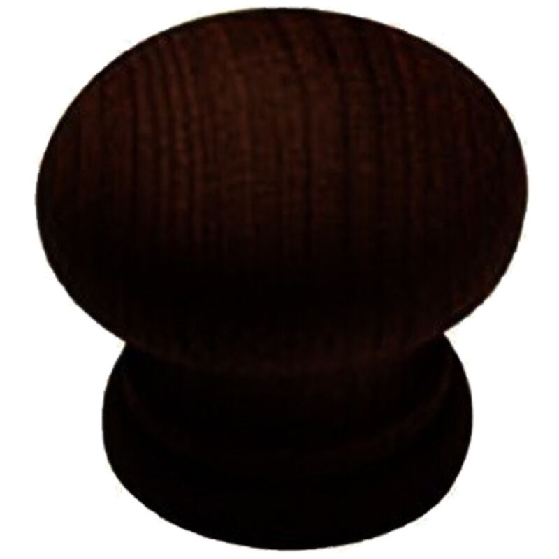 foto del prodotto trade shop traesio set 4 pz. pomelli 2.5 cm legno scuro mogano per cassetti mobili 