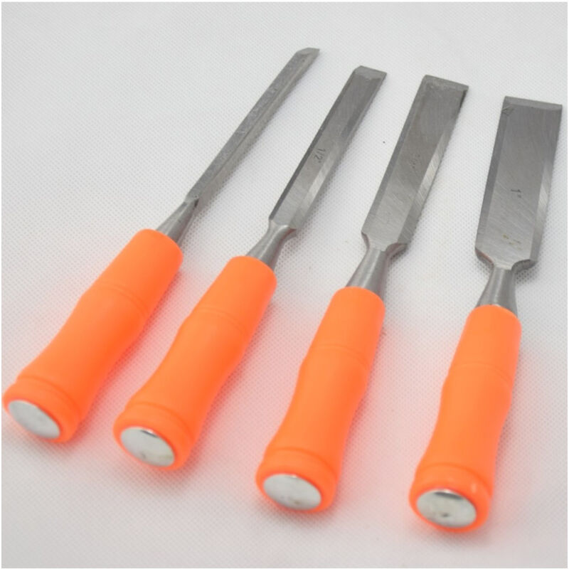 foto del prodotto trade shop traesio set 4 sgorbie per intaglio legno scalpelli misure 6 12 18 24 mm 